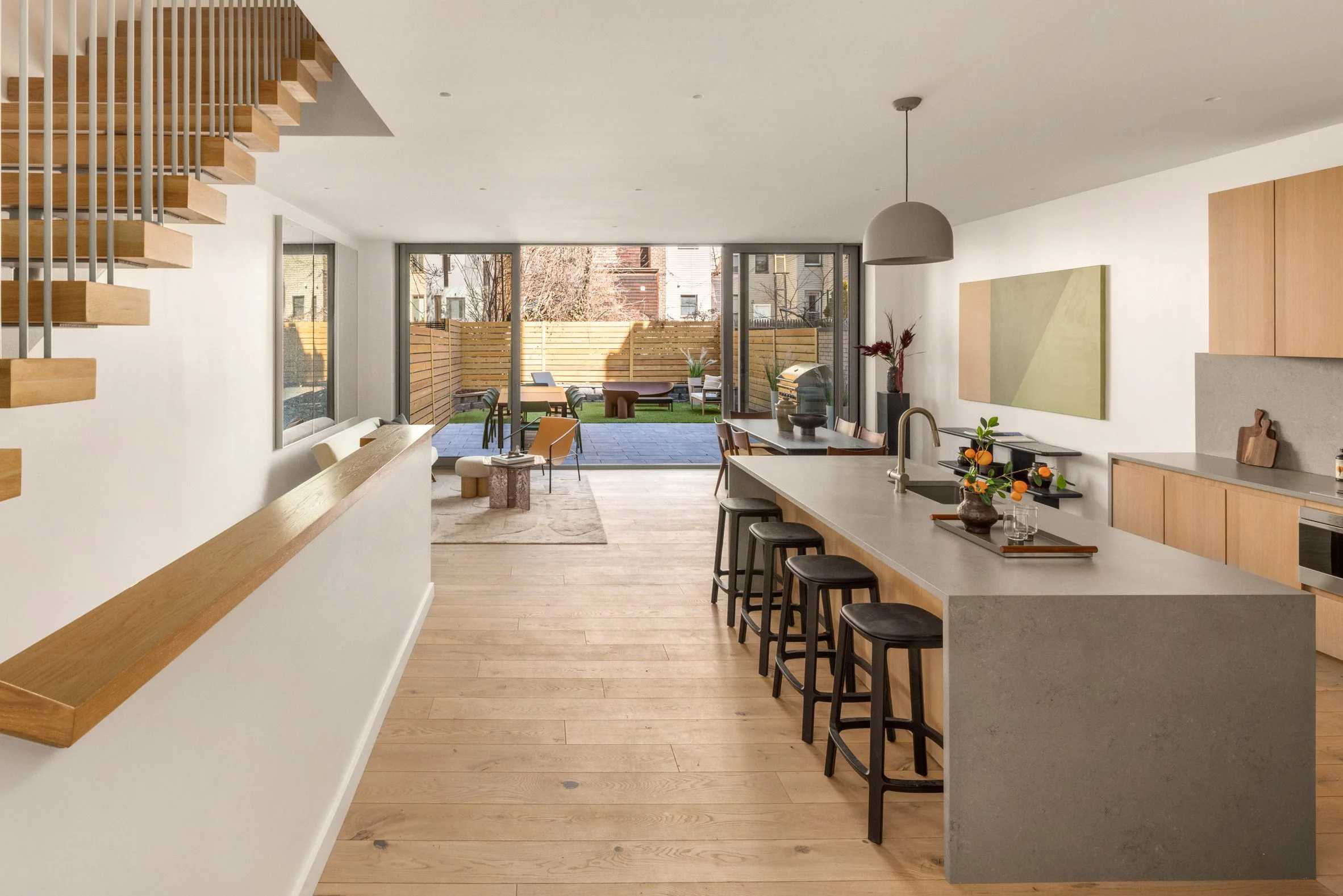 Interior of Leonard Street Rowhouse by Pliskin Architecture