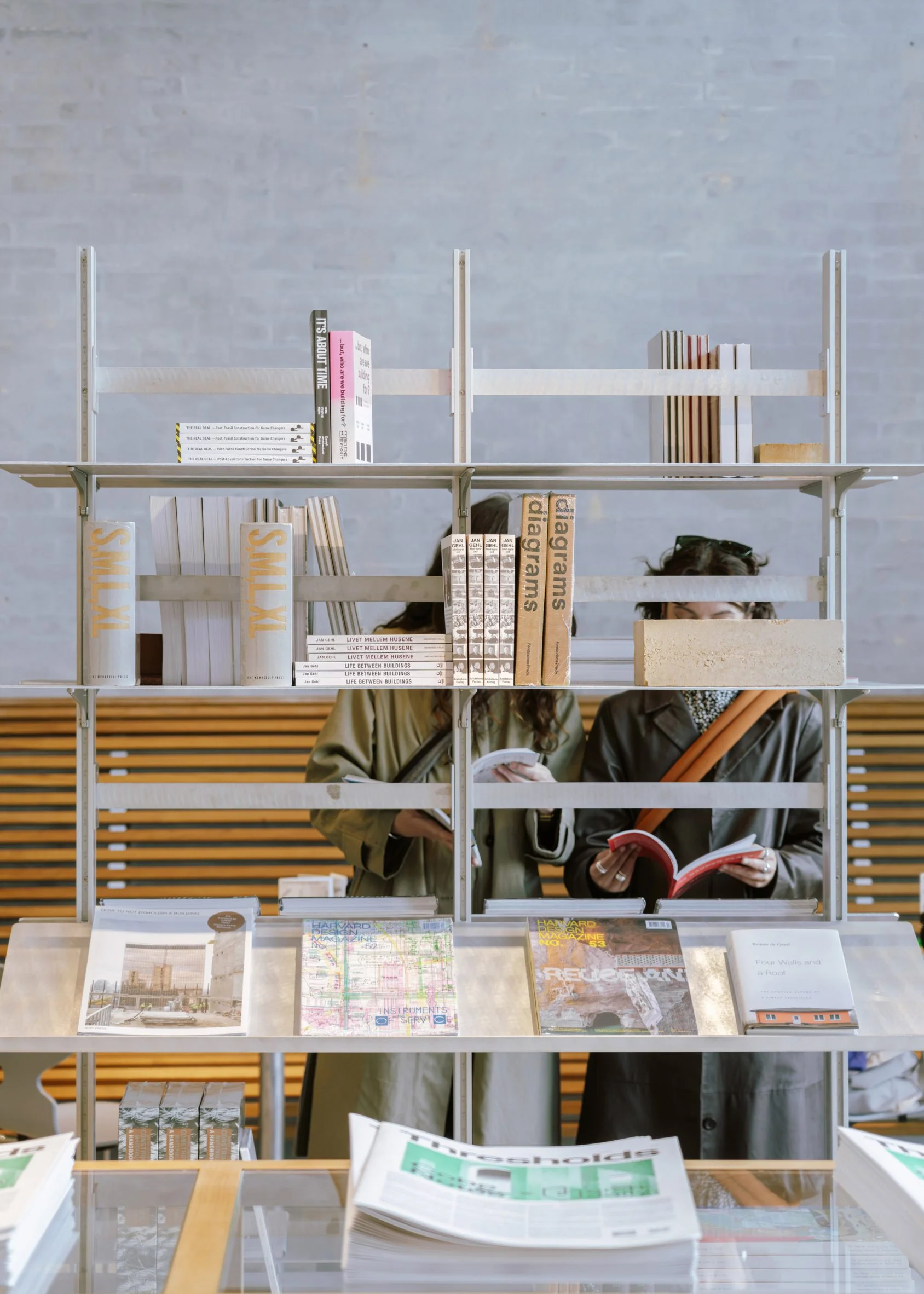 Architecture bookshop in Cobe's Copenhagen studio by Nikolaj Mentze