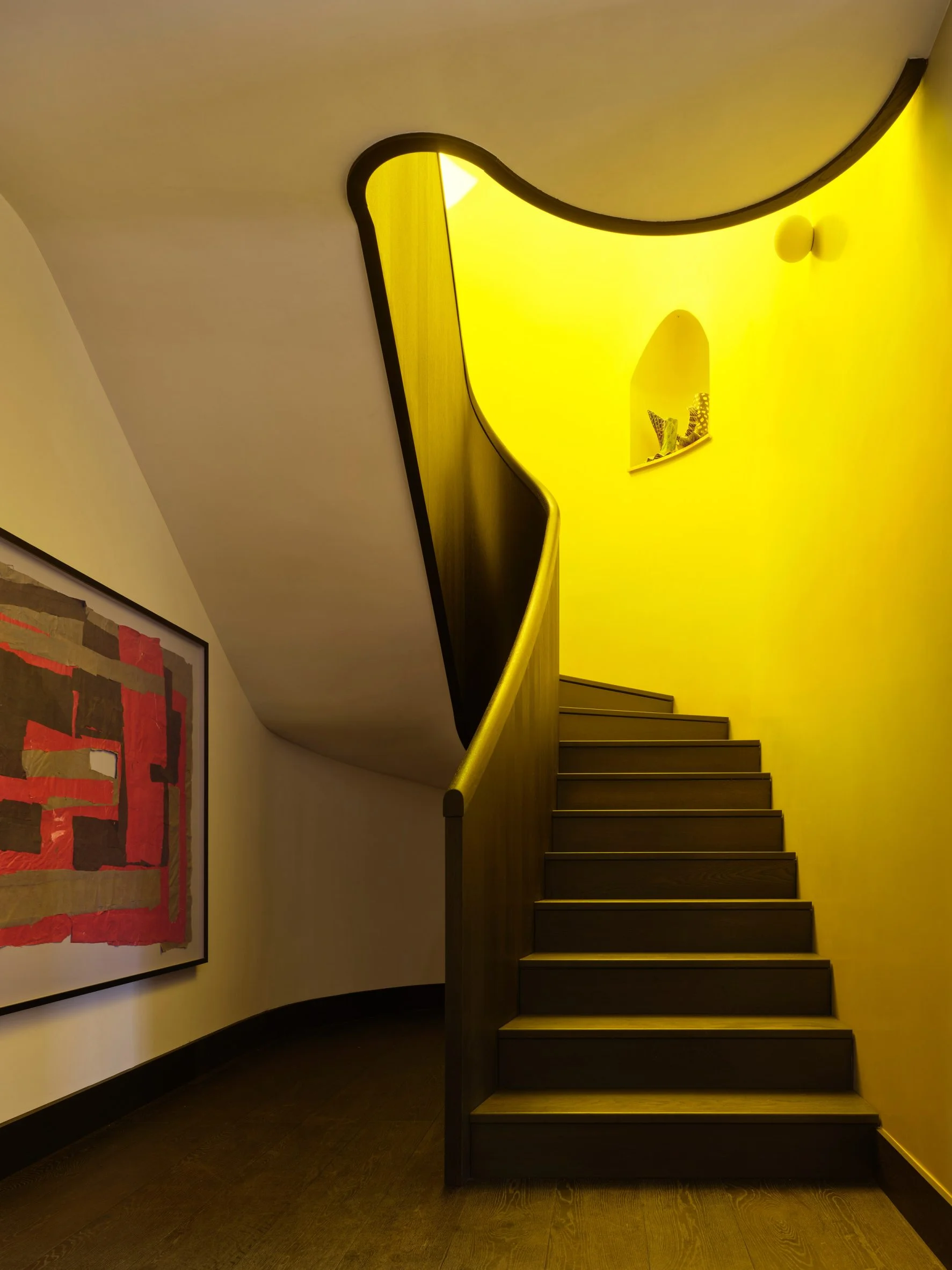 Yellow stairwell